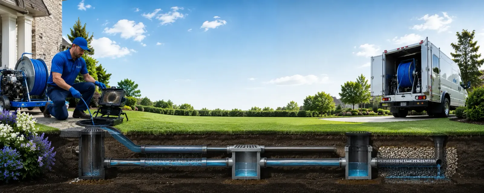 Outdoor drain cleaning information for Crocketts Bluff, AR